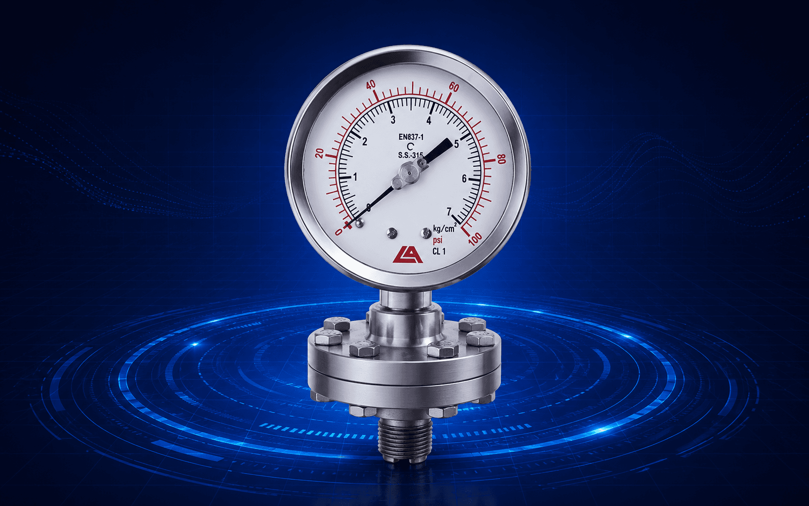 Compact Capsule Pressure Gauge