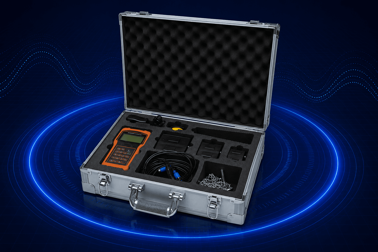 Handheld ultrasonic flow meter