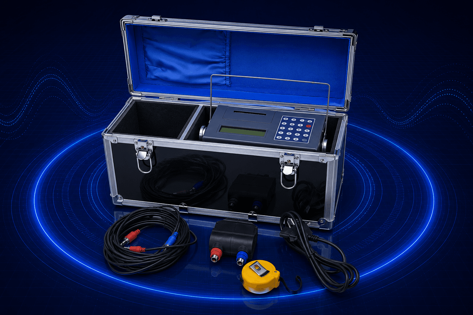 Portable Ultrasonic flow meter with printer