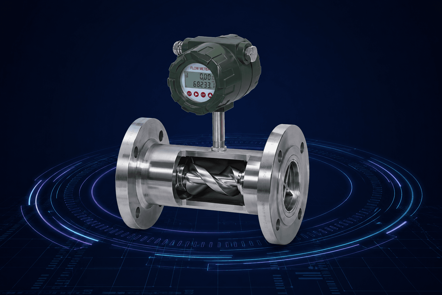Helical Rotor Flow Meter
