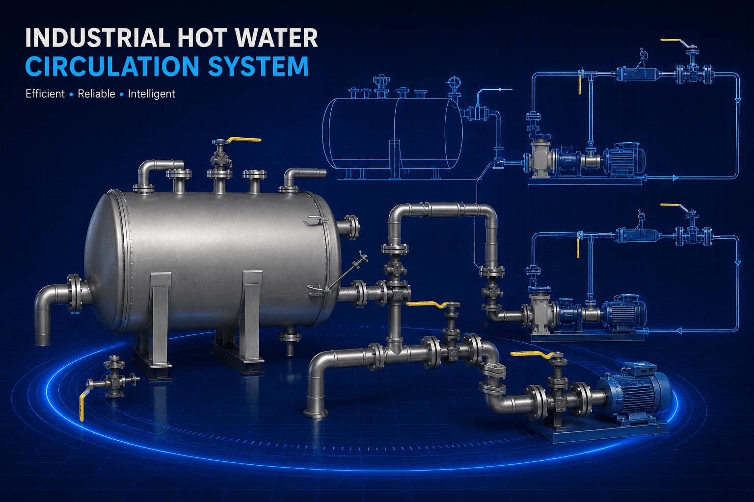 Industrial Hot Water Circulation System